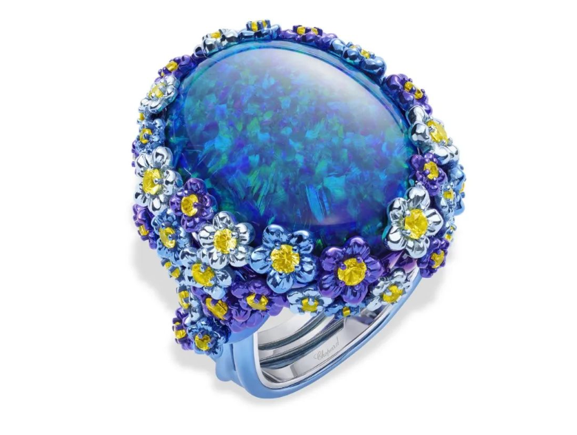 Yeelery Story - Chopard Flora Black Opal Ring