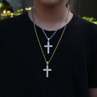 Mens Gold Cross Necklace