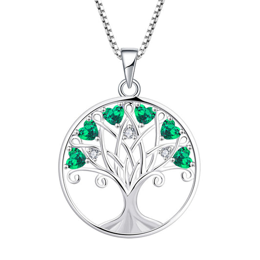 Silver Tree of Life Necklace-18K Gold Plated, Best Gift To Lover, Jewelry For Women