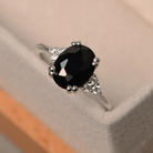 Black Moissanite Ring