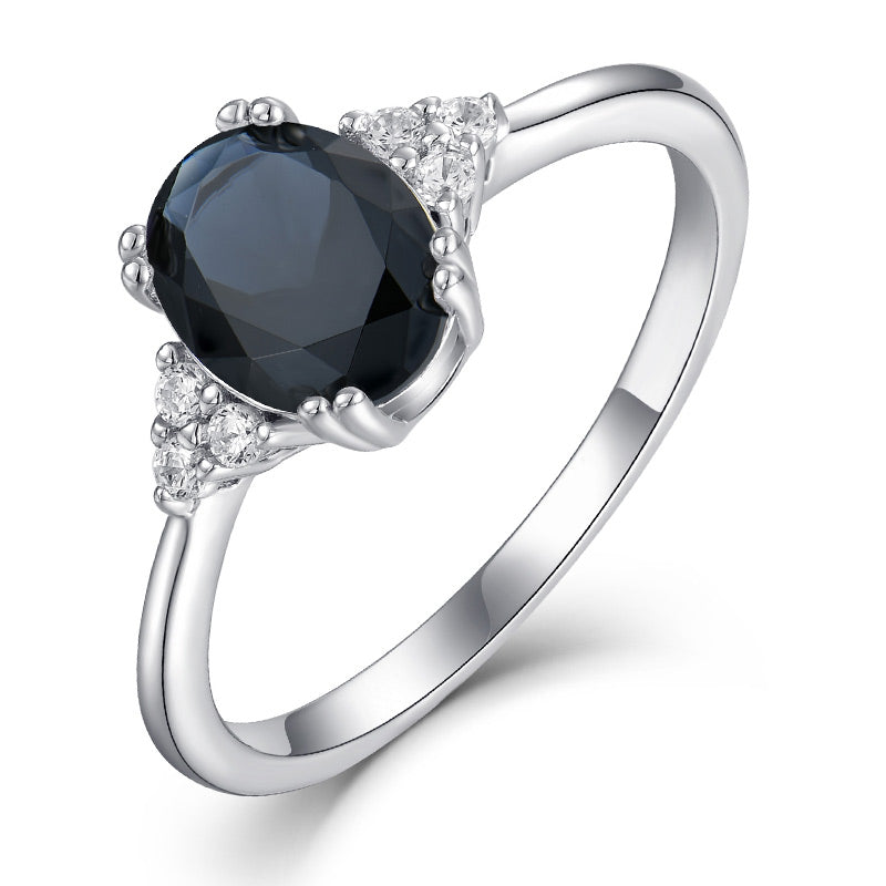 Black Moissanite Ring