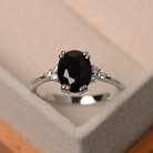 Black Moissanite Ring