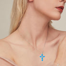 Opal Cross Necklace