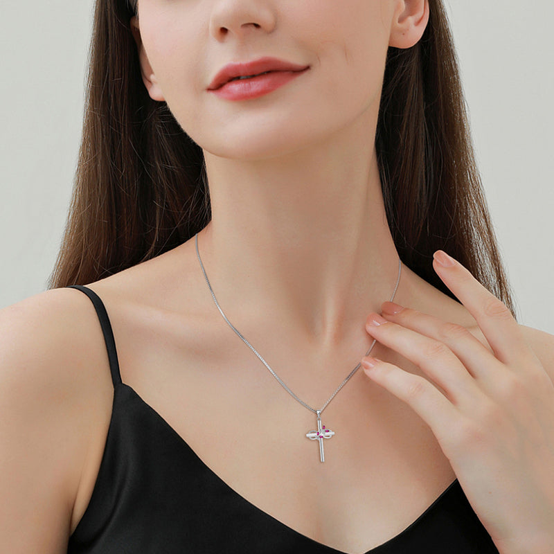 Butterfly Cross Necklace