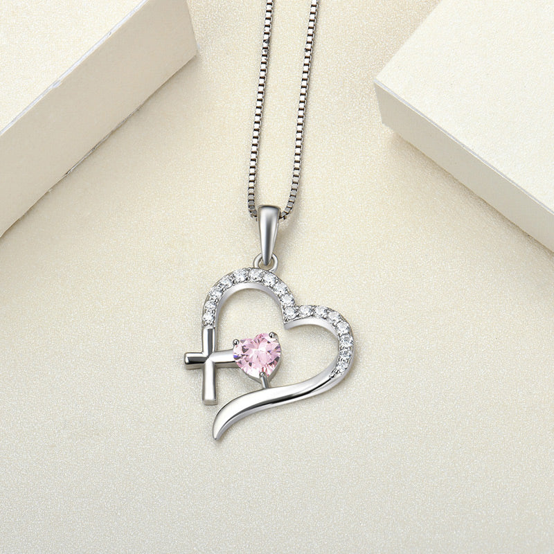 Cross Heart Necklace