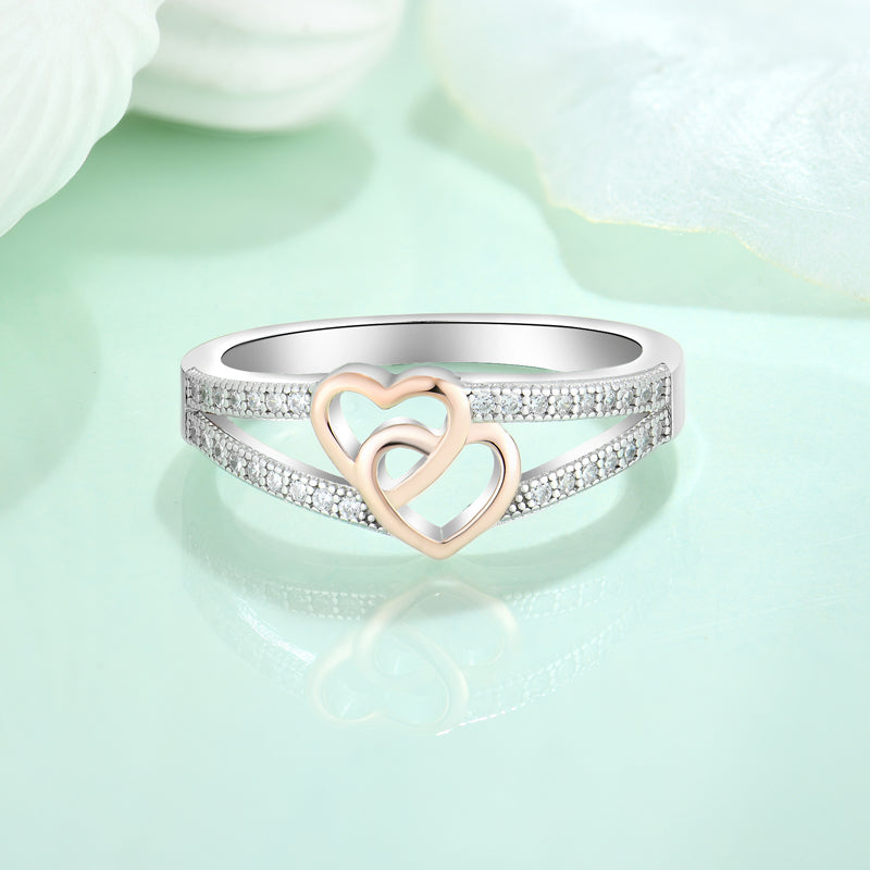 Double Heart Ring