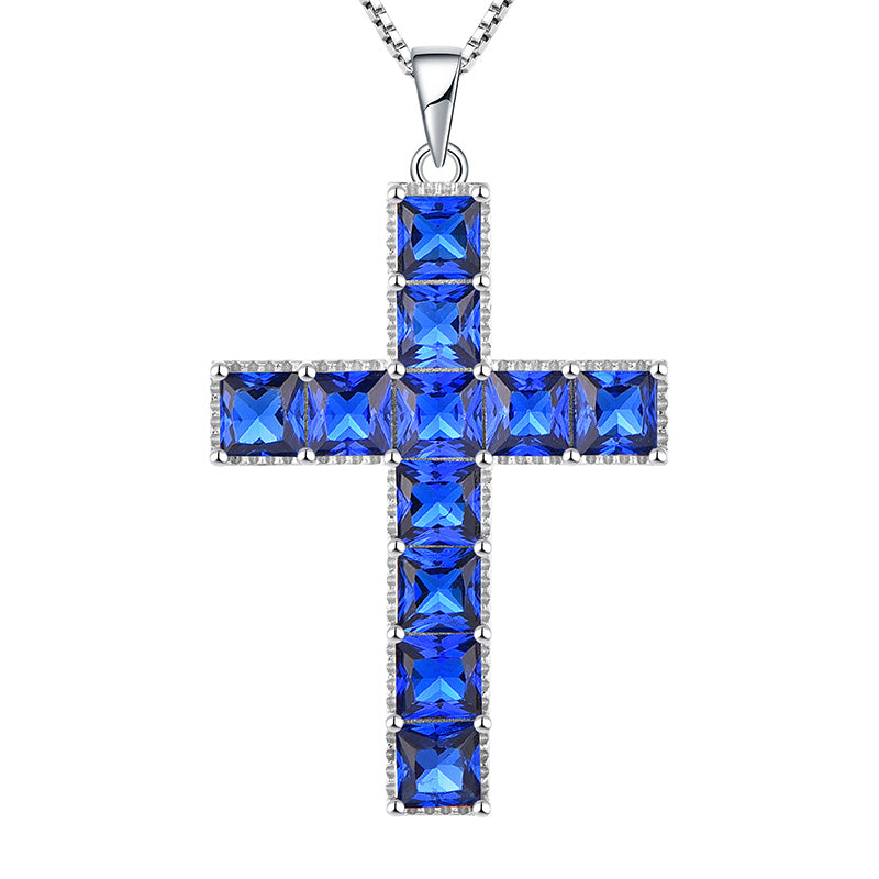 Iced Out Women's Cross Necklace