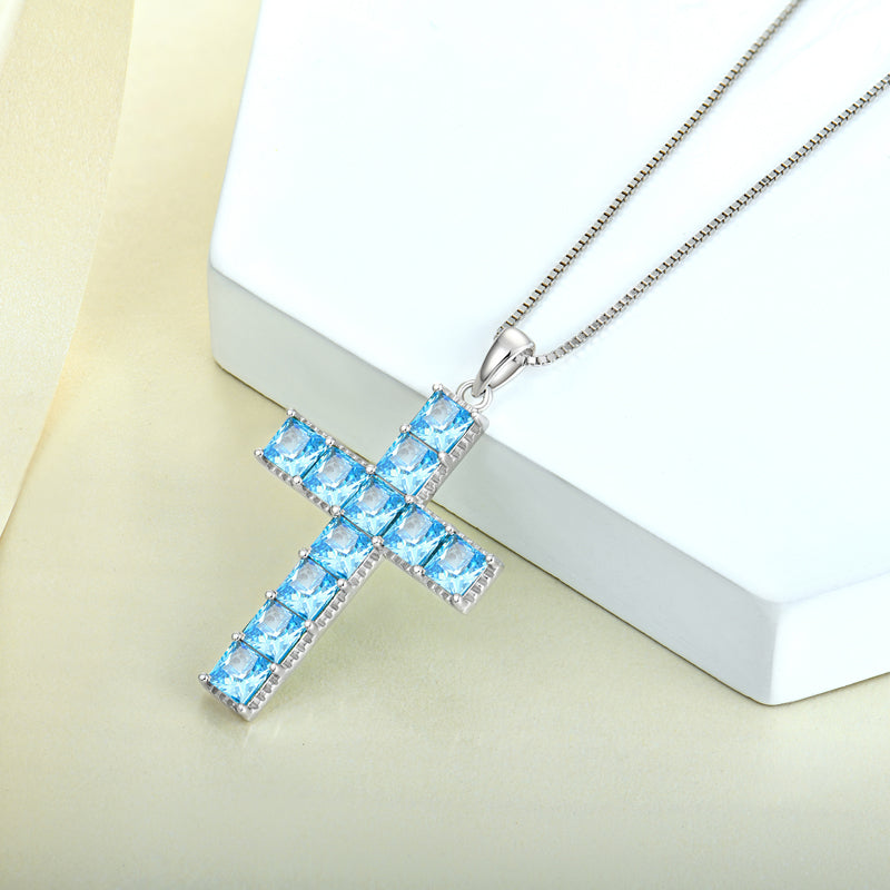 Iced Out Women's Cross Necklace