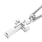 Men's Silver Cross Necklace