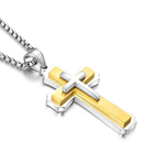 Men's Silver Cross Necklace