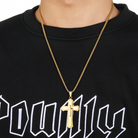 Men's Silver Cross Necklace