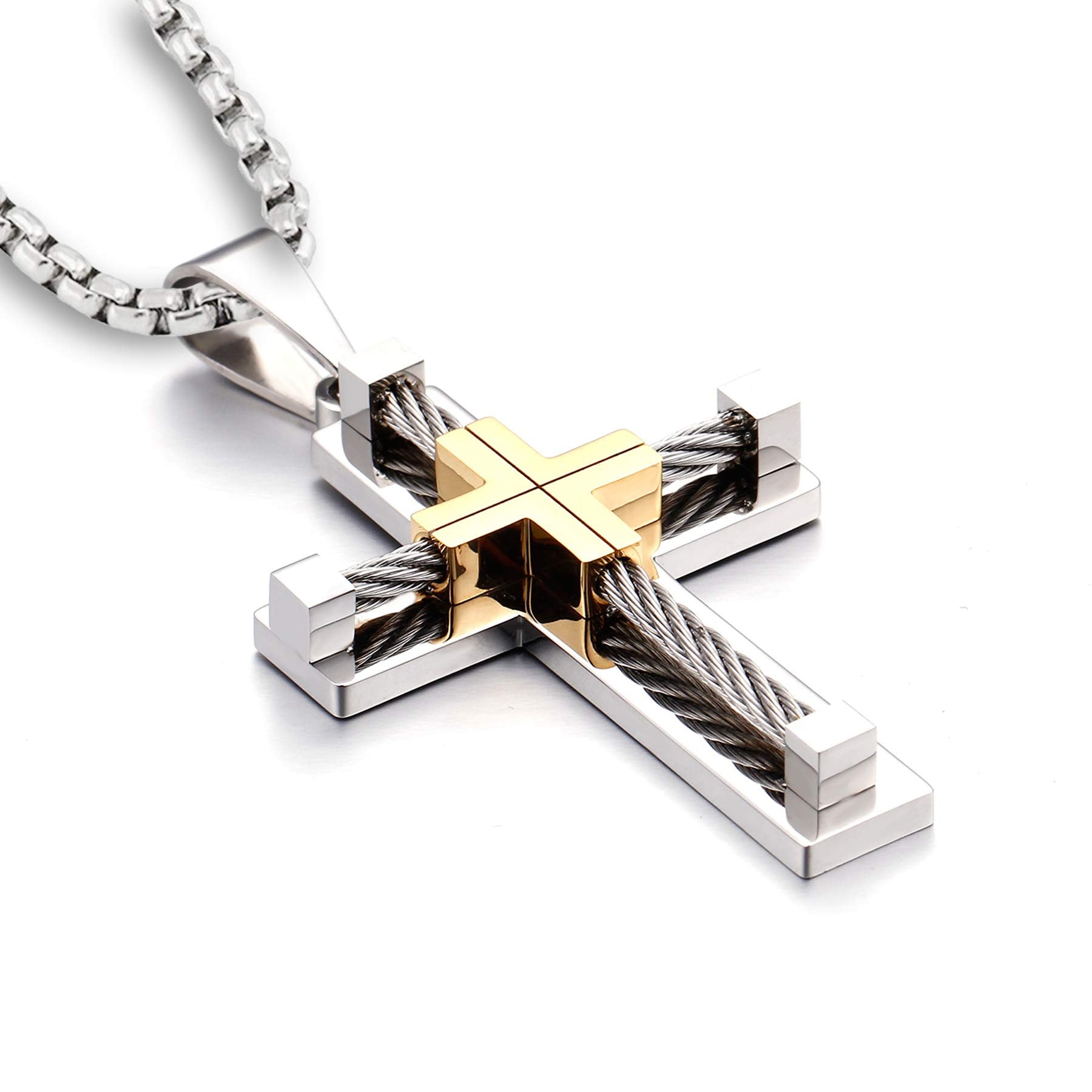 Stainless Steel Cross Necklace