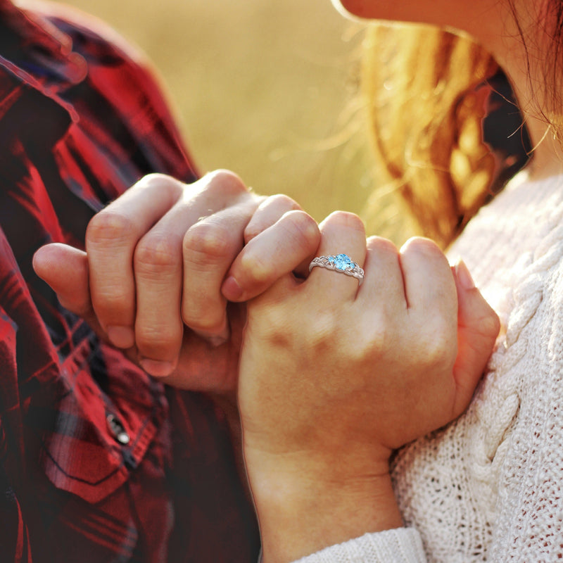 Three Stone Engagement Ring