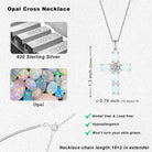 Opal Cross Necklace